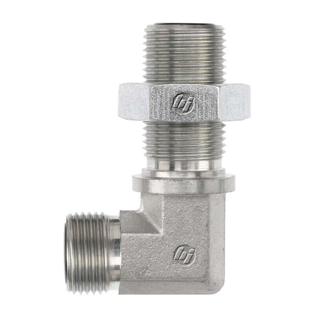 20MFS-20MFS Blkhd 90 Deg Elb Frg With Lock Nut